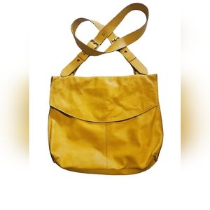 Avorio Italian Leather Crossbody Satchel